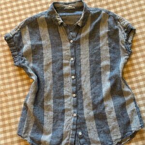 BeachLunchLounge Cotton-Linen Casual Blouse - fits M/L